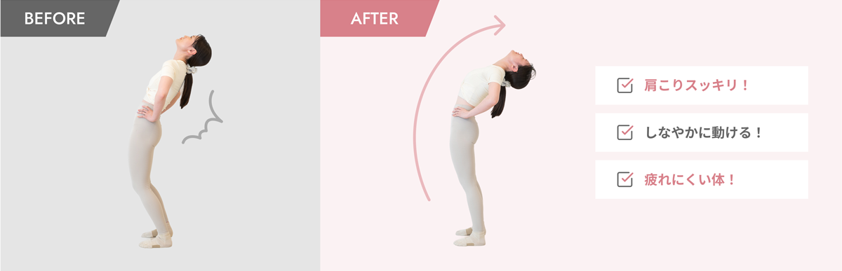 before after 後屈